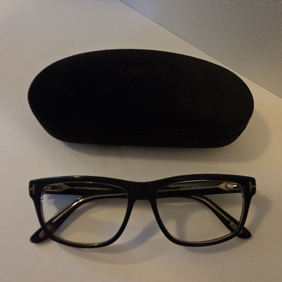 Tom Ford TF8320 005 Black Prescription Eyeglasses Men's 50-16-145Original Case